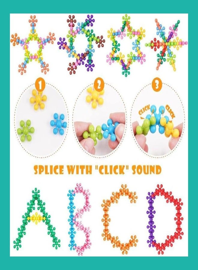 ShinyCharm Montessori Star Interlocking Blocks Toy | Colorful STEM Building Blocks for Toddlers | Educational Toys for 2 Year & Above | Safe & Durable Construction Play Set - Image 2